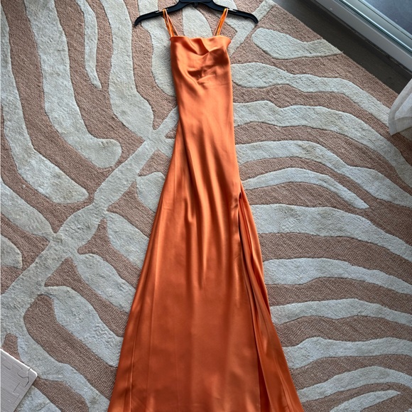 STAUD NWT- Nectarine Bellamy Dress (XS) - Picture 2 of 8